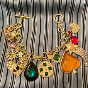 Vintage Lacroix-style Charm Bracelet
